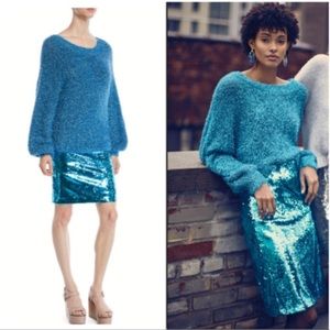 Alice and Olivia blue sparkly sweater
